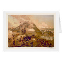 Captura del fuerte Fisher por L. Prang & Company 1 Tarjeton