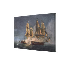 Captura del Thetis por amatista del HMS, 10mo Nove Impresion En Lona