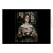 Capullos de rosa de YE del frunce del Waterhouse m Tarjeton