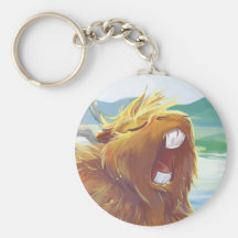 Capybara de bostezo llavero