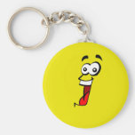 cara abierta loca con los ojos abiertos de la sonr llaveros personalizados