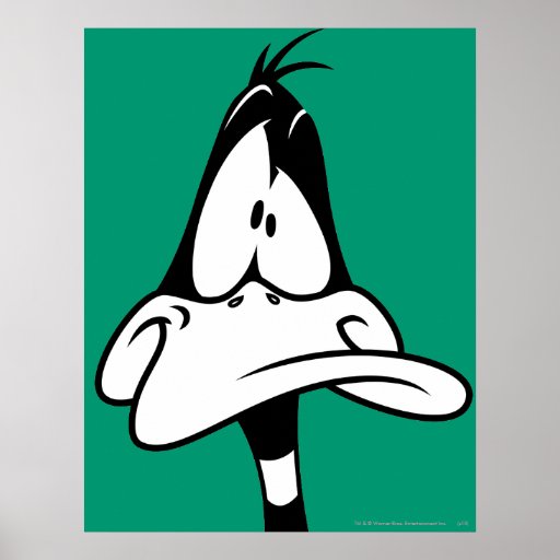 Cara confusa del pato de Daffy Impresiones