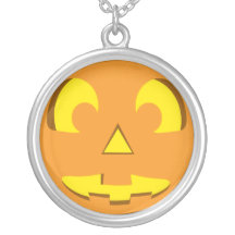 Cara de la calabaza de Halloween Collares Personalizados