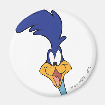 Cara de los correcaminos iman de frigorífico