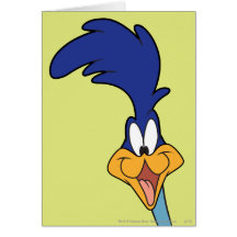 Cara de los correcaminos tarjeton