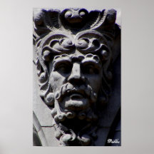 Cara de piedra en Dublín Posters