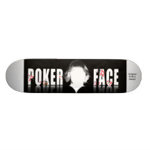 Cara de póker, diseño original de MrEco Patineta Personalizada