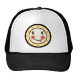 Cara de reloj torpe retra gorros  