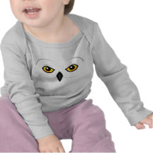 Cara del búho de Birdorable Nevado Camisetas