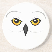 Cara del búho de Birdorable Nevado Posavasos Manualidades