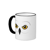 Cara del búho de Birdorable Nevado Tazas