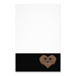 Cara del corazón del hombre lobo papelería personalizada