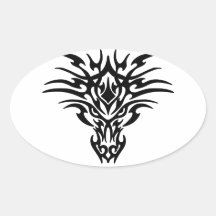 Cara del dragón etiqueta