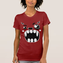 Cara del monstruo camisetas