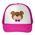 Cara del oso de peluche gorras