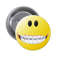 Cara del smiley de los apoyos pin
