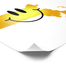 Cara del smiley de Massachusetts Impresión Fotográfica