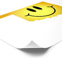 Cara del smiley de Oklahoma Impresión Fotográfica
