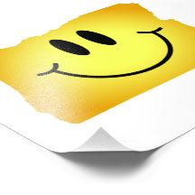 Cara del smiley de Oregon Impresión Fotográfica