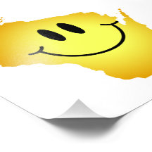 Cara del smiley de Wisconsin Impresión Fotográfica
