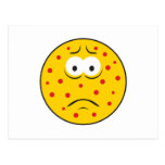 Cara del smiley de Zits de la espinilla Tarjetas Postales