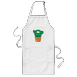 Cara del smiley del cactus delantales