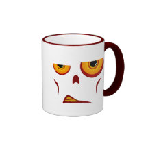 Cara del zombi - taza del gruñido