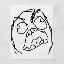 Cara enojada Meme de la rabia de Fuu Fuuu del indi Flyer A Todo Color