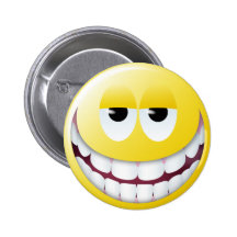 Cara enorme del smiley de la sonrisa pins