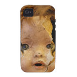 Cara espeluznante de la muñeca iPhone 4 carcasa