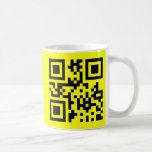 Cara feliz del ☺ sonriente -- Código de QR Tazas De Café
