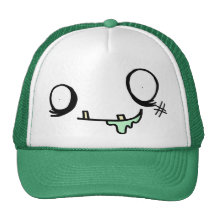 Cara feliz del zombi gorro