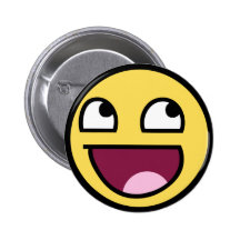 cara impresionante de la cara sonriente impresiona pins
