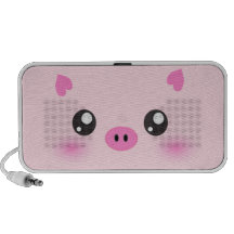 Cara linda del cerdo - minimalism del kawaii mp3 altavoces