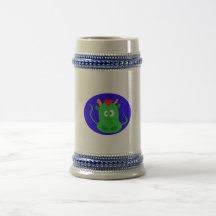 Cara linda del dragón taza de café