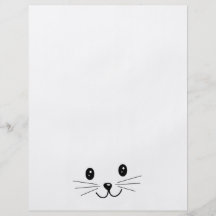 Cara linda del gato tarjetas informativas