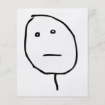 Cara Meme de la rabia de la cara de póker Tarjetas Informativas