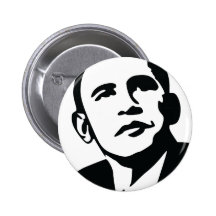 Cara presidencial de Obama Pin
