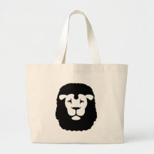 Cara principal del león bolsas