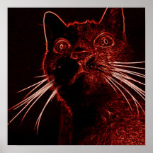 Cara roja Leo Posters