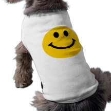 Cara sonriente amarilla camisas de mascota