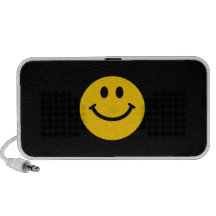 Cara sonriente amarilla mp3 altavoz