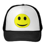 Cara sonriente amarilla original gorros  