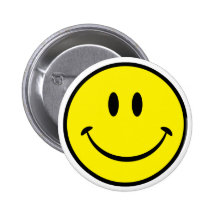 Cara sonriente de la felicidad pin