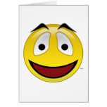 Cara sonriente felicitación