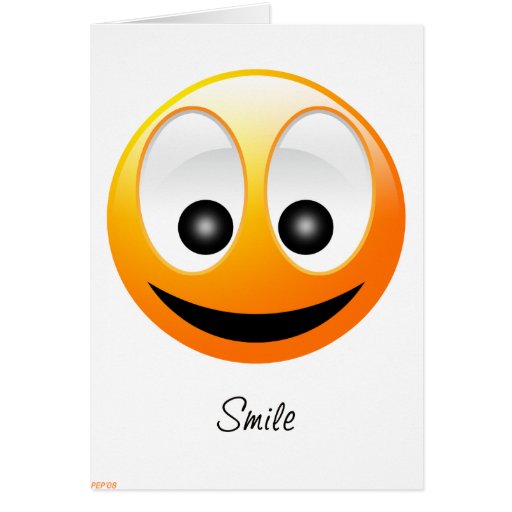 Cara sonriente felicitaciones