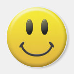 Cara sonriente feliz imanes para frigoríficos