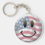 Cara sonriente feliz llavero