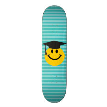 Cara sonriente graduada monopatin personalizado