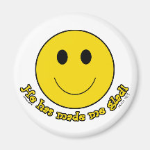Cara sonriente imán de frigorífico